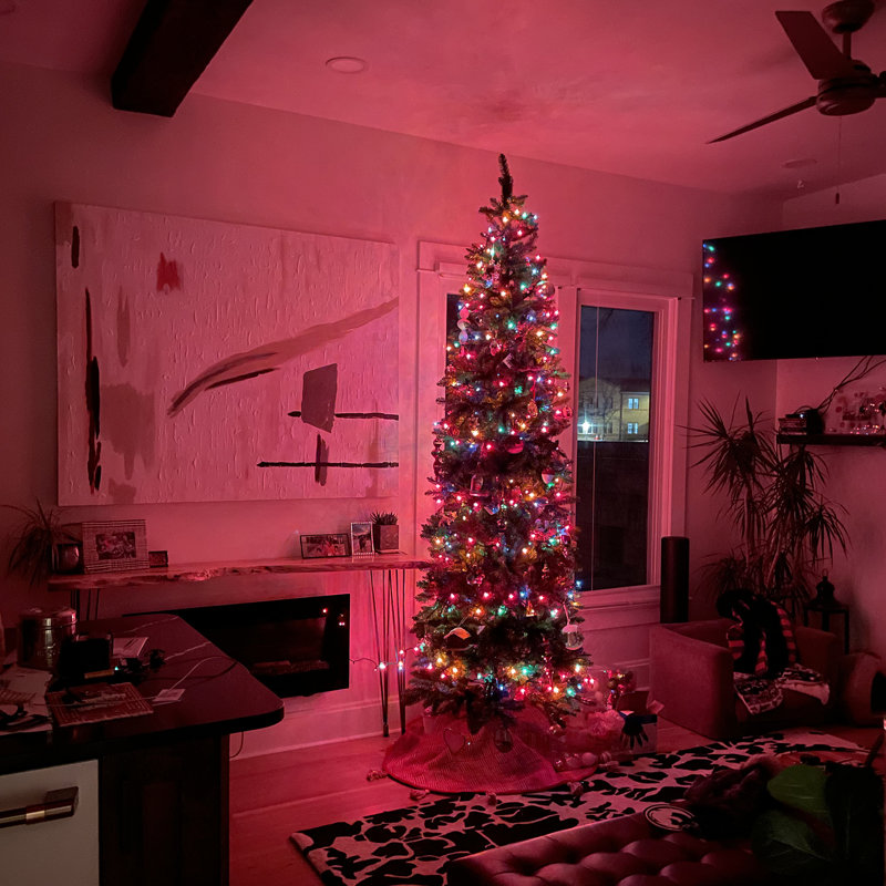 Mini ensemble de guirlandes de Noël, Multicolore / vert, 300, 552"