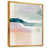 Toile avec cadre flottant or