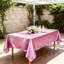 Nappe carrée, décoration de banquet de mariage, décoration de bureau de restaurant, housse de table carrée rose pour banquets, 4 pièces-428741130-428741139
