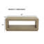 Table basse rectangulaire avec socle et tablette inférieure ouverte-125534679