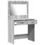 Grey Sonoma Engineered Wood 41 X 135 Cm Vanity Table