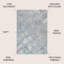 Tapis gris / turquoise Reider-502302512