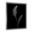 Minimalisme, fougère noire et blanche sur toile