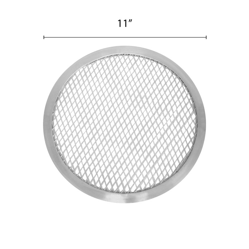 Thunder Group Inc. Aluminum Pizza Pan, 0.2" H x 11.13" W x 11.13" D