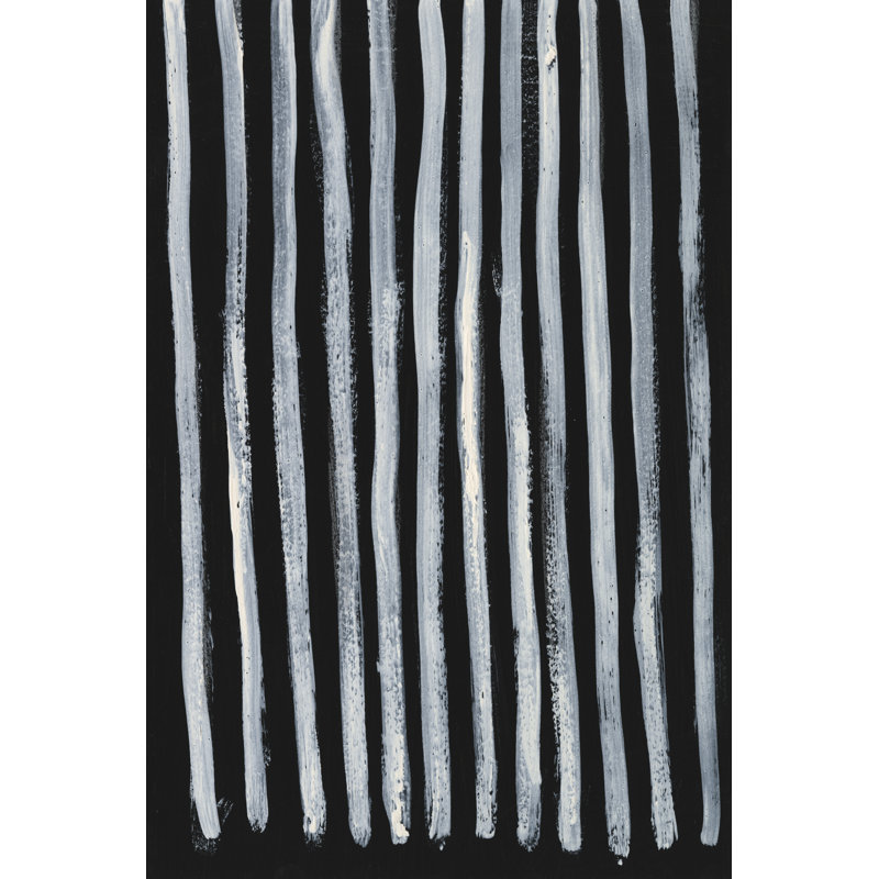 Ivoire et noir IV, H 18 po x l 12 po x P 1,25 po
