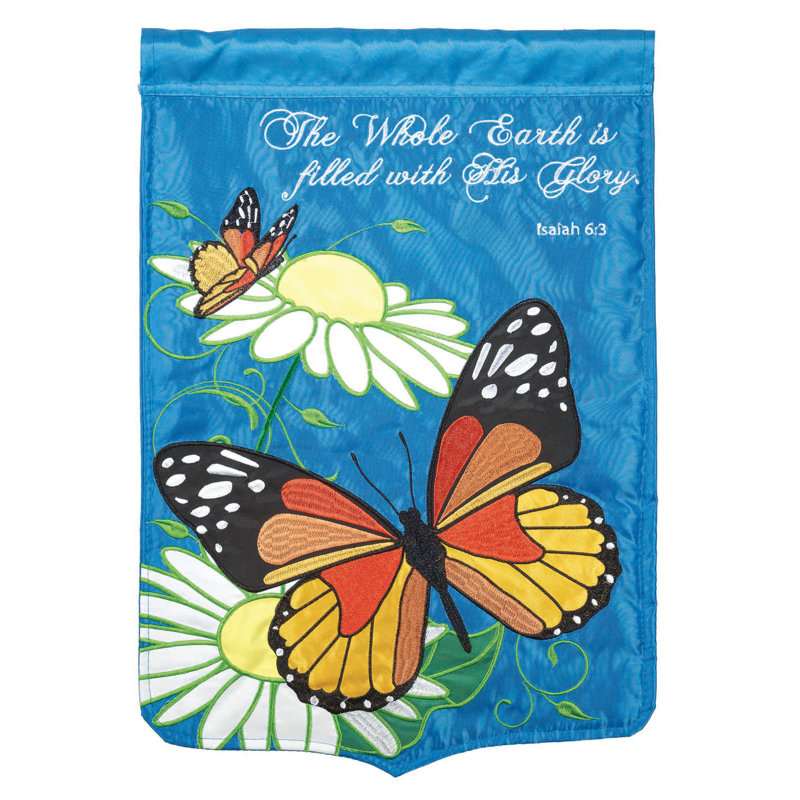 Drapeau de jardin en polyester 18 x 13 po Fatbardh