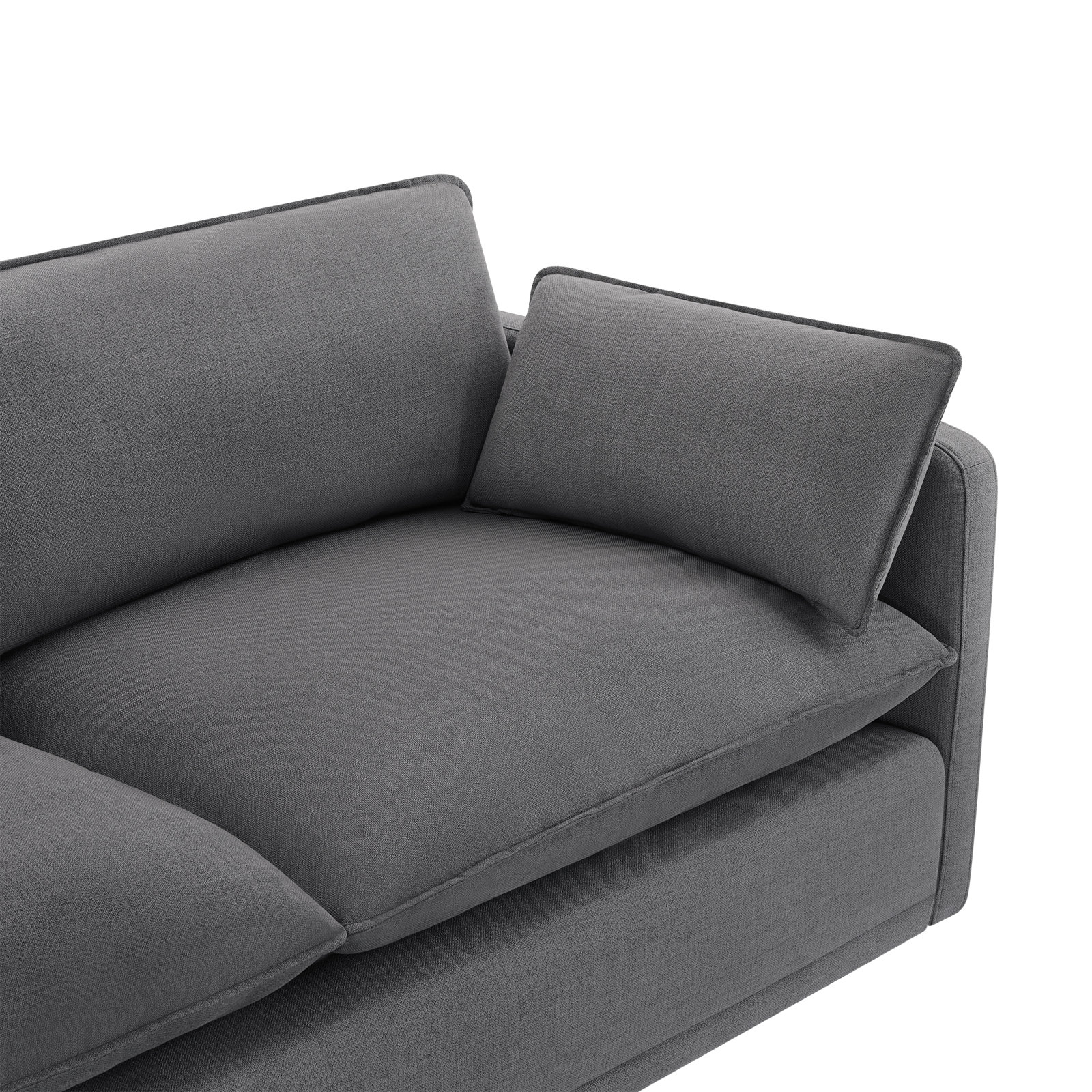 Martelle 83" Upholstered Sofa, Effie Smoke