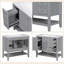 Ensemble de meuble-lavabo simple 36 po avec plateau en céramique Oketa-1344101109