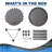 17 Round rotating Rod Rack With Storage Capacity