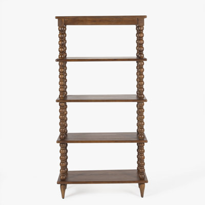 Isabel Spindle Solid Wood Tall Bookcase
