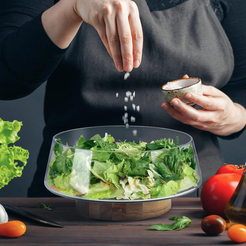 Ensemble de très grands bols à salade en verre