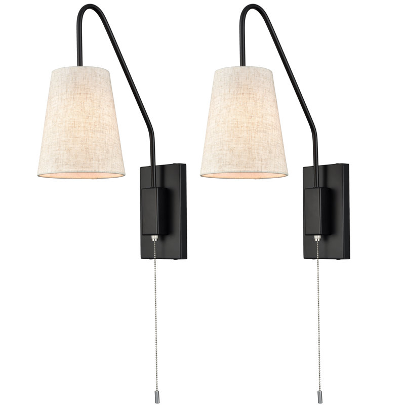 Carsyn-Rose Wall Light, Black