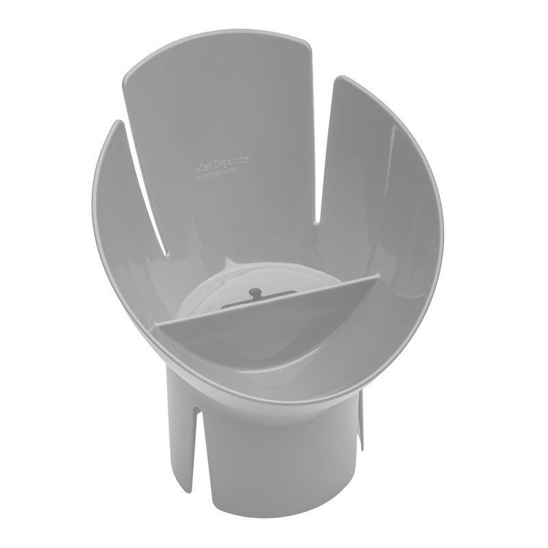 Koziol Fritz Plastic Divided Serving Dish, Grey