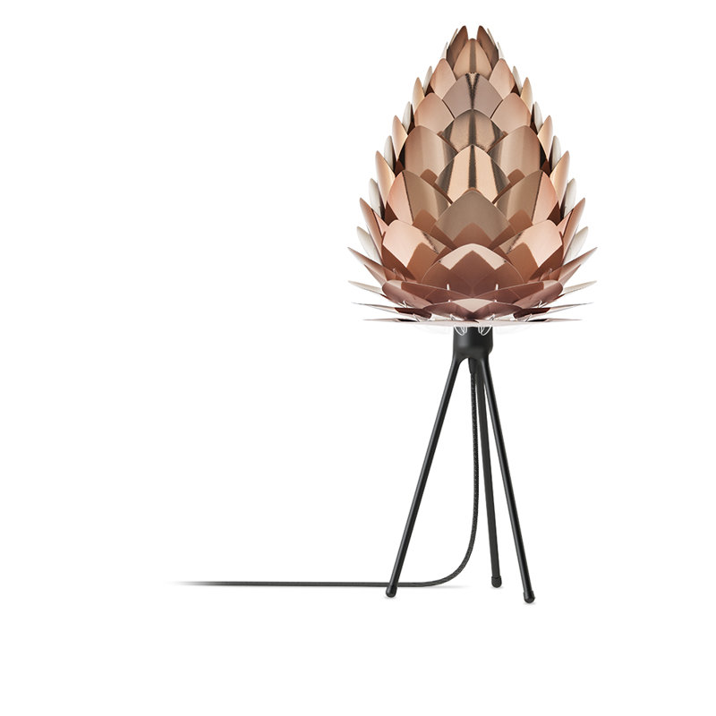 Lampe de table à trépied 31" Yates, Noir, H 24 po x l 11,8 po x P 11,8 po
