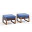 Pouf d'extÃ©rieur en osier Allcot avec coussin SunbrellaÂ®-1658531311-1658531313