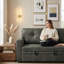 Canapé modulaire avec lit escamotable Upholstery-129195109
