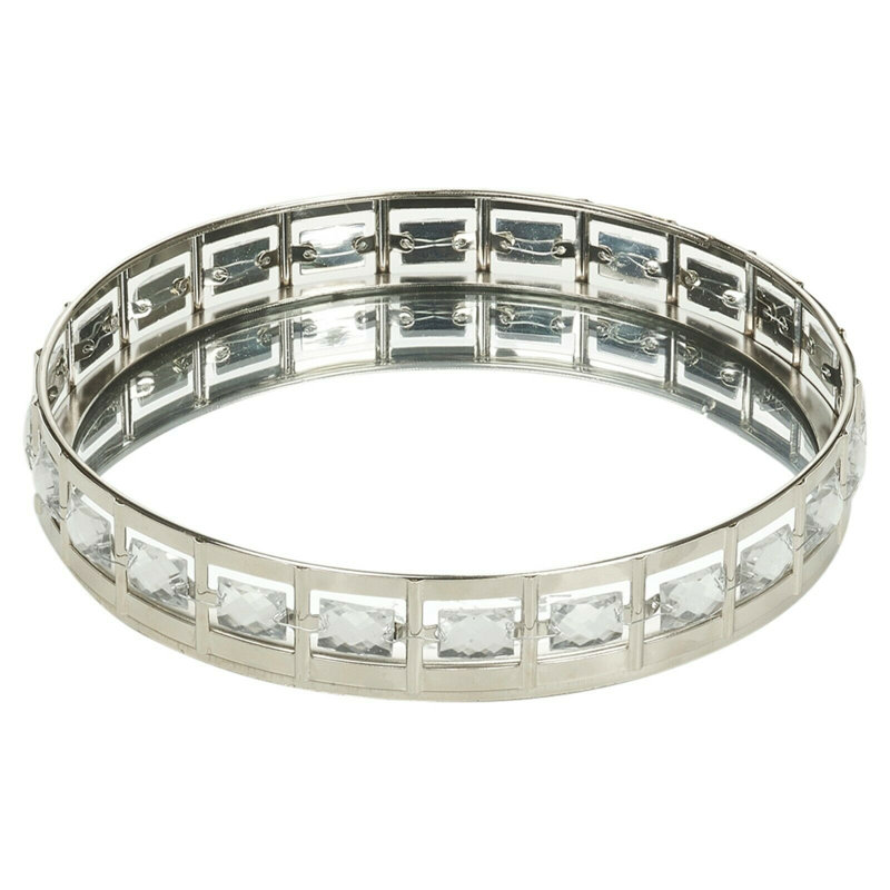 Whitten Silver Tray, 4cm H x 20cm W x 20cm D