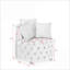 Fauteuil d'appoint pivotant en velours pour le salon - capitonné, 3 coussins, roulettes | Bleu | Profondeur du siège de 25 po-824583989