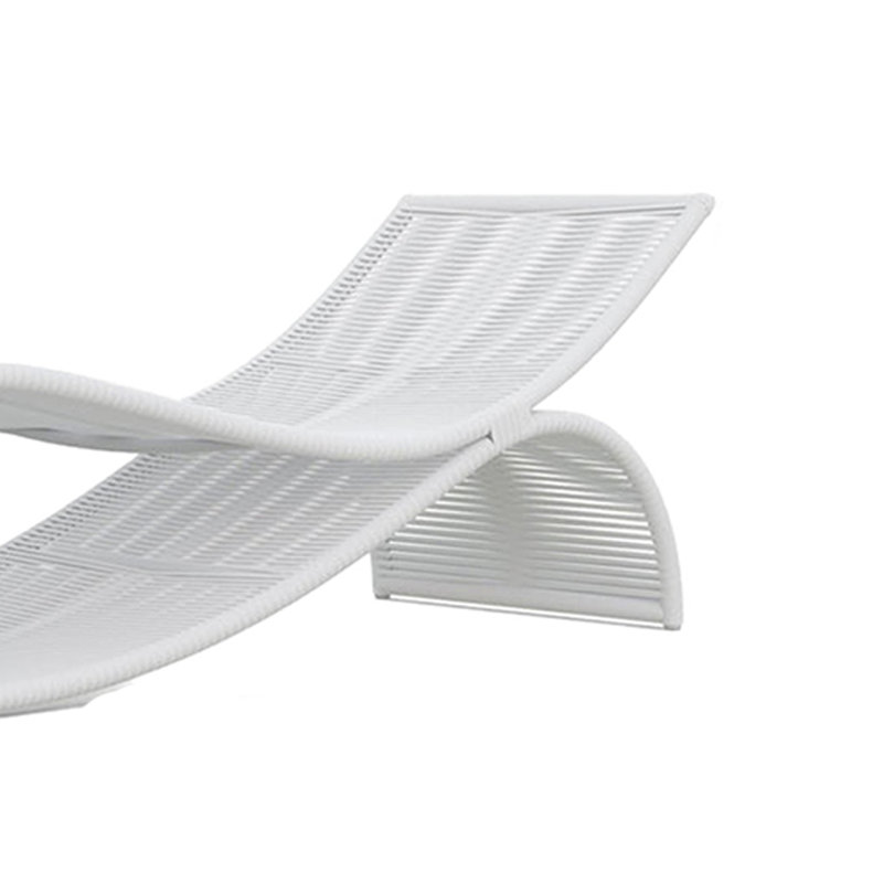 Chaise longue d'extérieur Creative, Blanc