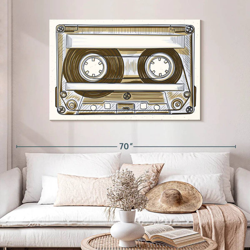 Cassette audio Abarca, H 32 po x l 48 po