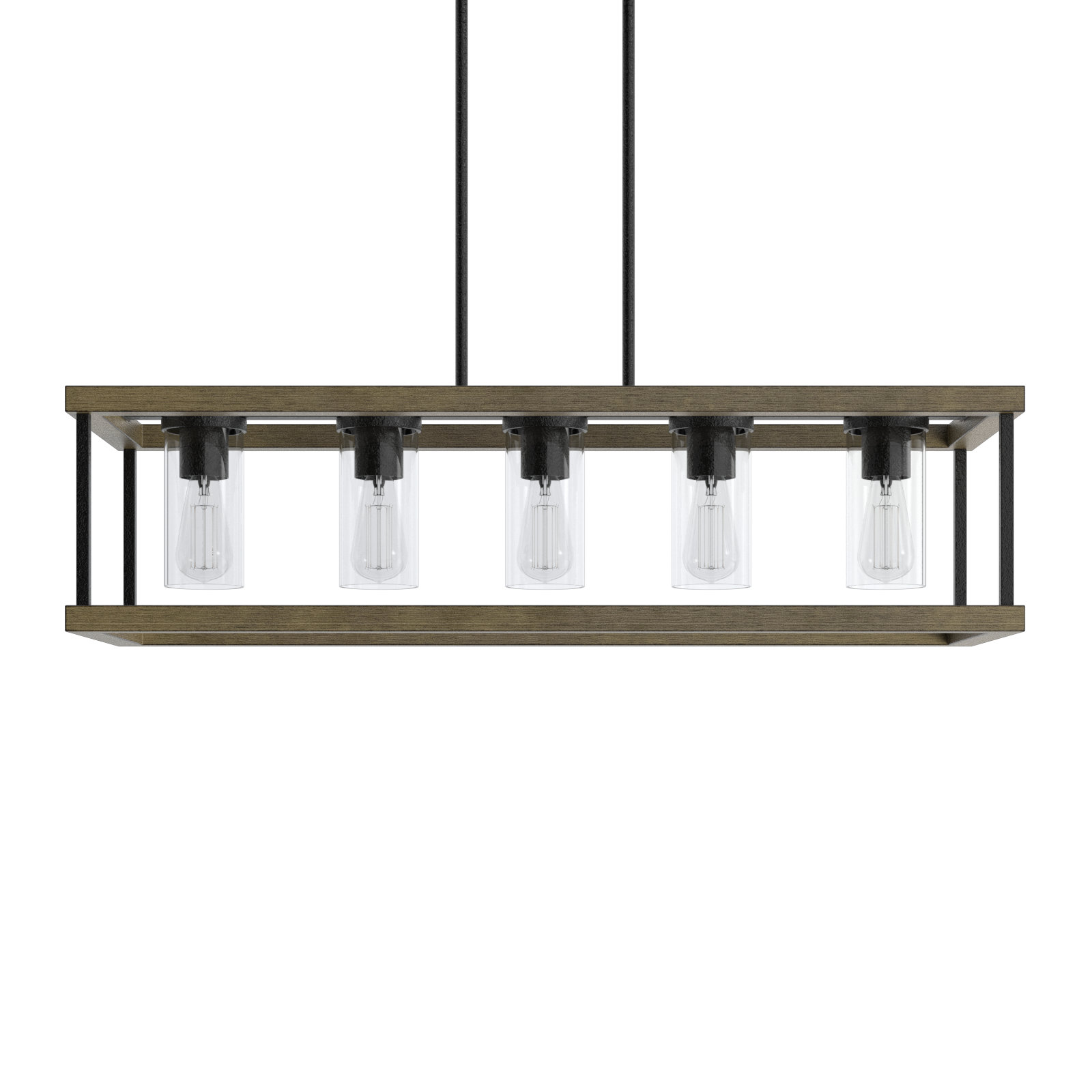 Mallie 5 Light Glass Dimmable Pendant