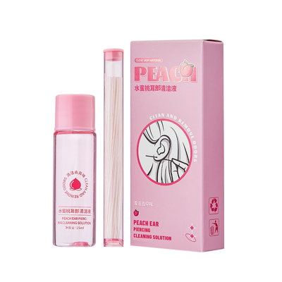 cleaning line Care Liquid Ear Ear Piercing Cleaning Line Prevents And Blockage Cleaning Kit Travel Case 15ml