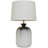 28.5" White Table Lamp with USB
