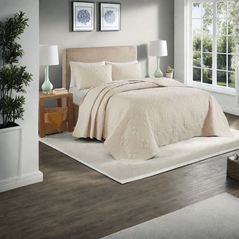 Ensembles de literie hypoallergéniques surdimensionnés, microfibre crème, très grand lit pour la maison