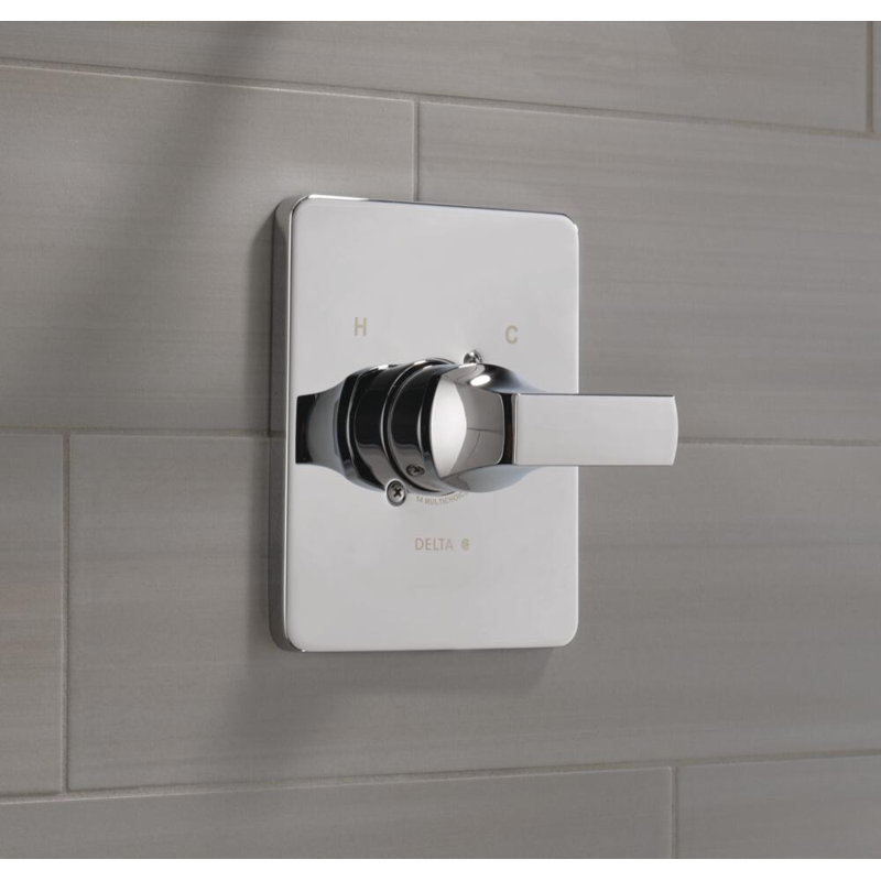 Velum Single-Function Shower Valve Trim Kit, Shower Handle Set, Chrome