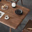 Walnut all solid wood dining table-107856708