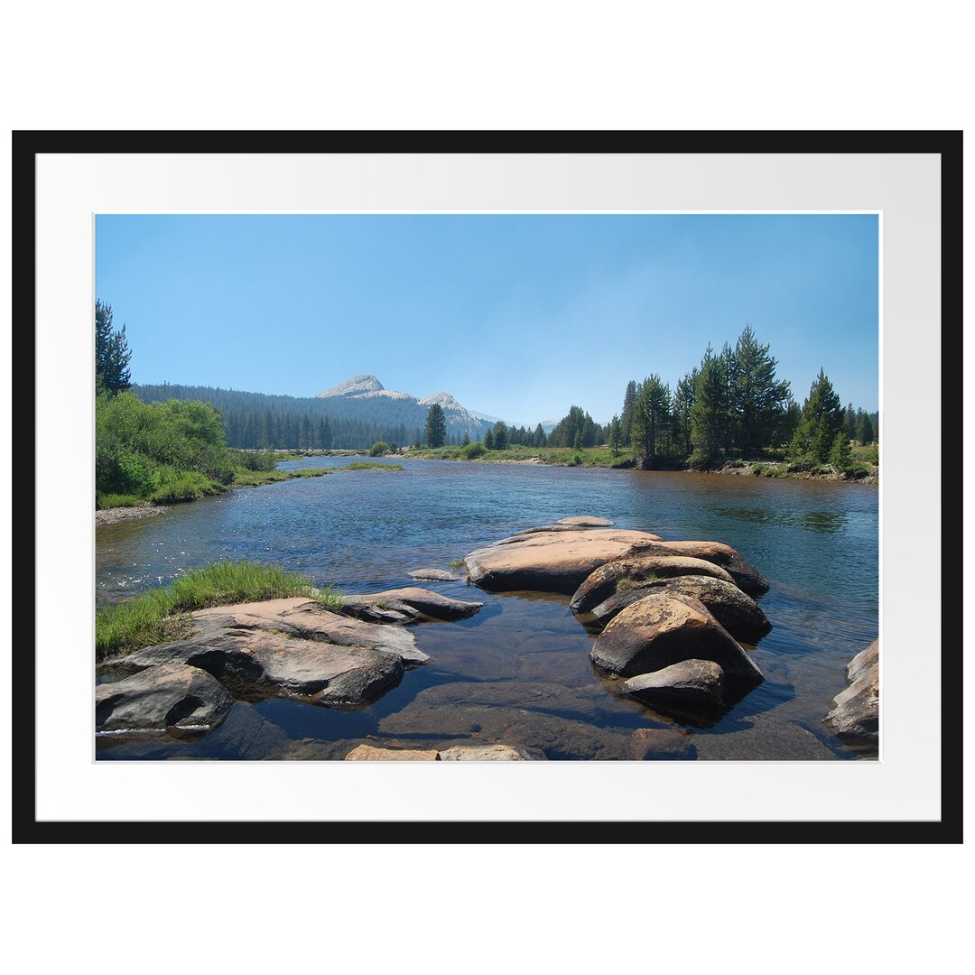 Gerahmtes Poster Fluss in Yosemite National Park