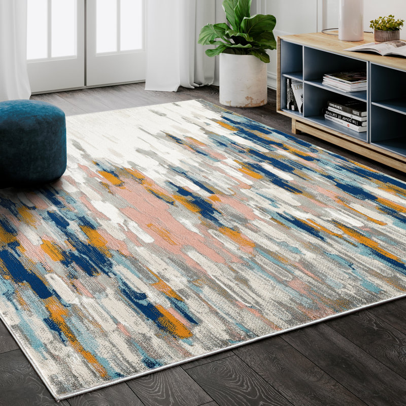 Seldovia Abstract Indoor Rug, Rectangle 6' x 9'