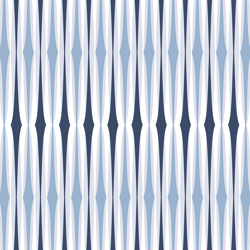 Rouleau de papier peint L 33 pi x l 20,5 po Century, Blanc / Bleu