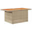  Ensemble de canapé de jardin en rotin beige