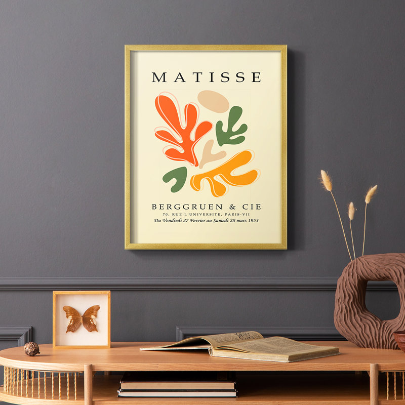 Matisse L XXXII, reproduction encadrée - bois massif, H 28 po x l 22 po