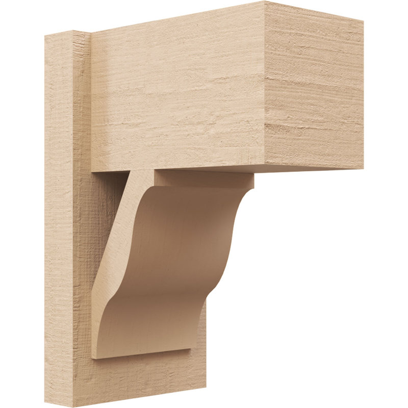 Bois de cèdre brut Funston Block TimberThane Perspector, brun clair apprêté, H 16 po x l 8 po x P 12 po