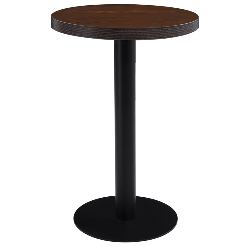 Hosaine ronde, Brun foncé, Noir, H 29,5 po x L 19,7 po x l 19,7 po