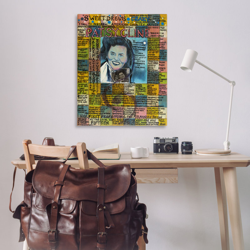 «Patsy Cline Collage» par Sabin, H 48 po x l 36 po