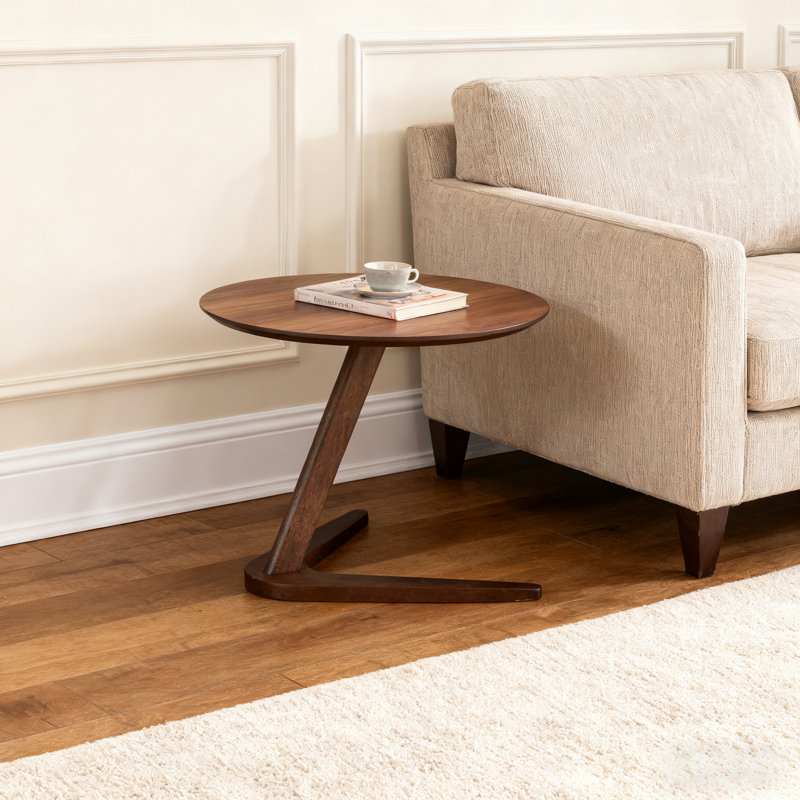 Table de bout en bois d'hévéa