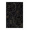 Tapis floral moelleux et doux à motif floral rose et noir Fremantle
