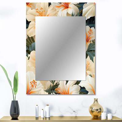 Papaya Dreams Tropical Pattern - Tropical Mirror Wall Decor