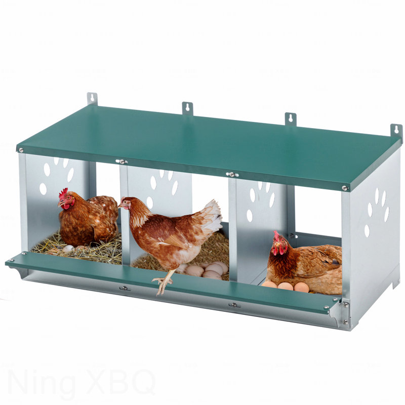 Boîtes gigognes en métal à 3 compartiments pour poules