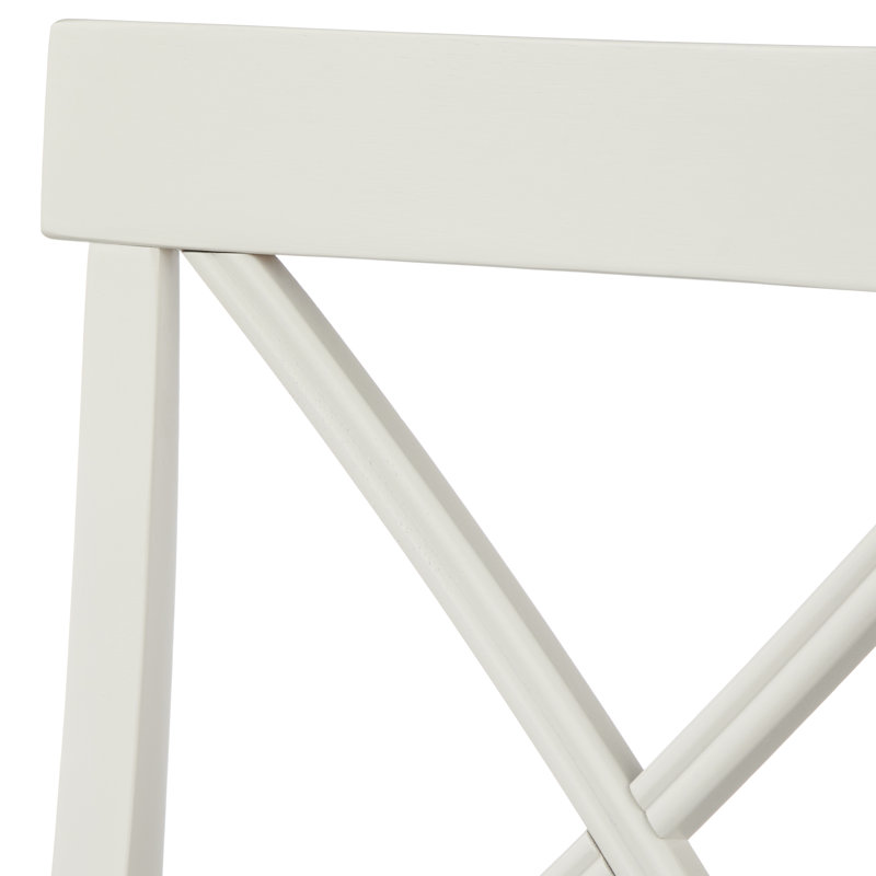 Ozzy 18'' H Solid Wood Side Chair, Antique White