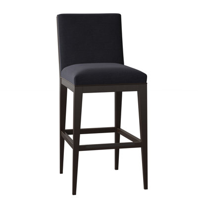 Logan Upholstered Stool with Solid Wood Frame