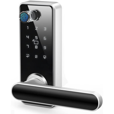 Smart Door Lock with Handle 5-in-1 Fingerprint Door Lock with Electronic Deadbolt