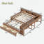 Lit de jour en bois avec tiroirs de rangement, tablettes latérales, bureau et lit gigogne-1219979793-1219979796