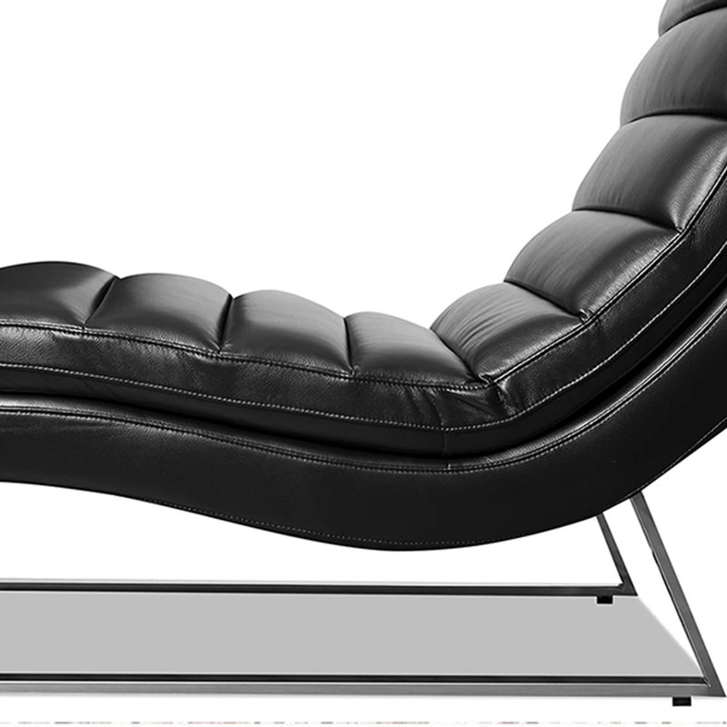 Elegant S-shaped solid wood chair