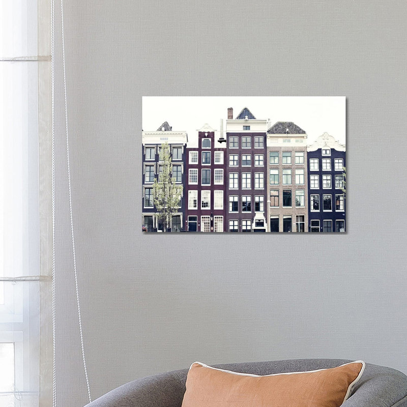 Amsterdam by Caroline Mint - Wrapped Canvas Print, 66.04 cm H x 45.72 cm W x 3.175 cm D