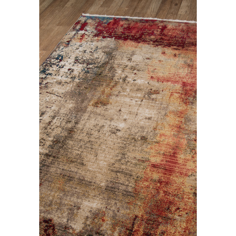 Metcalf Abstract Indoor Rug, Runner 2'3" x 8'