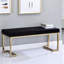 Banc avec base en C en métal
